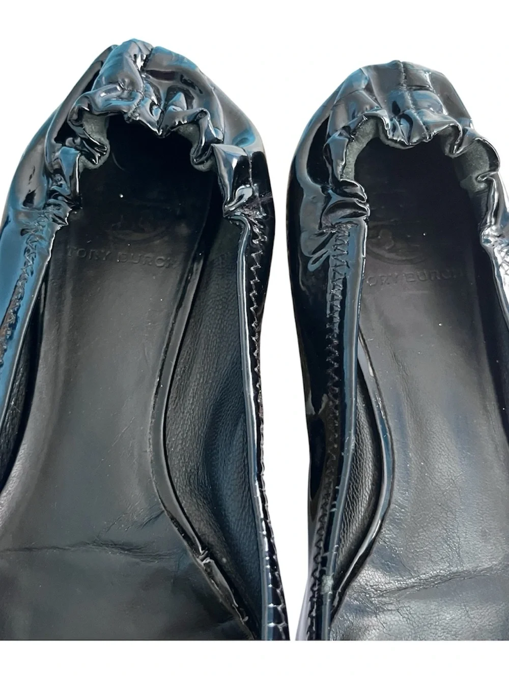 Tory Burch Patent Leather Ballet Flats in Black